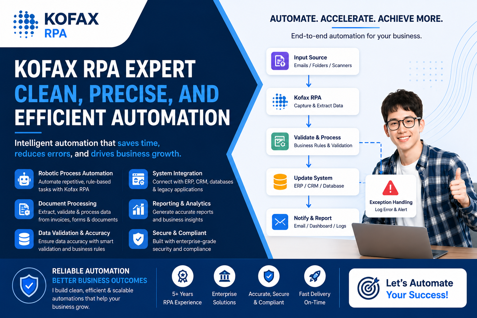 Kofax RPA automation service visual